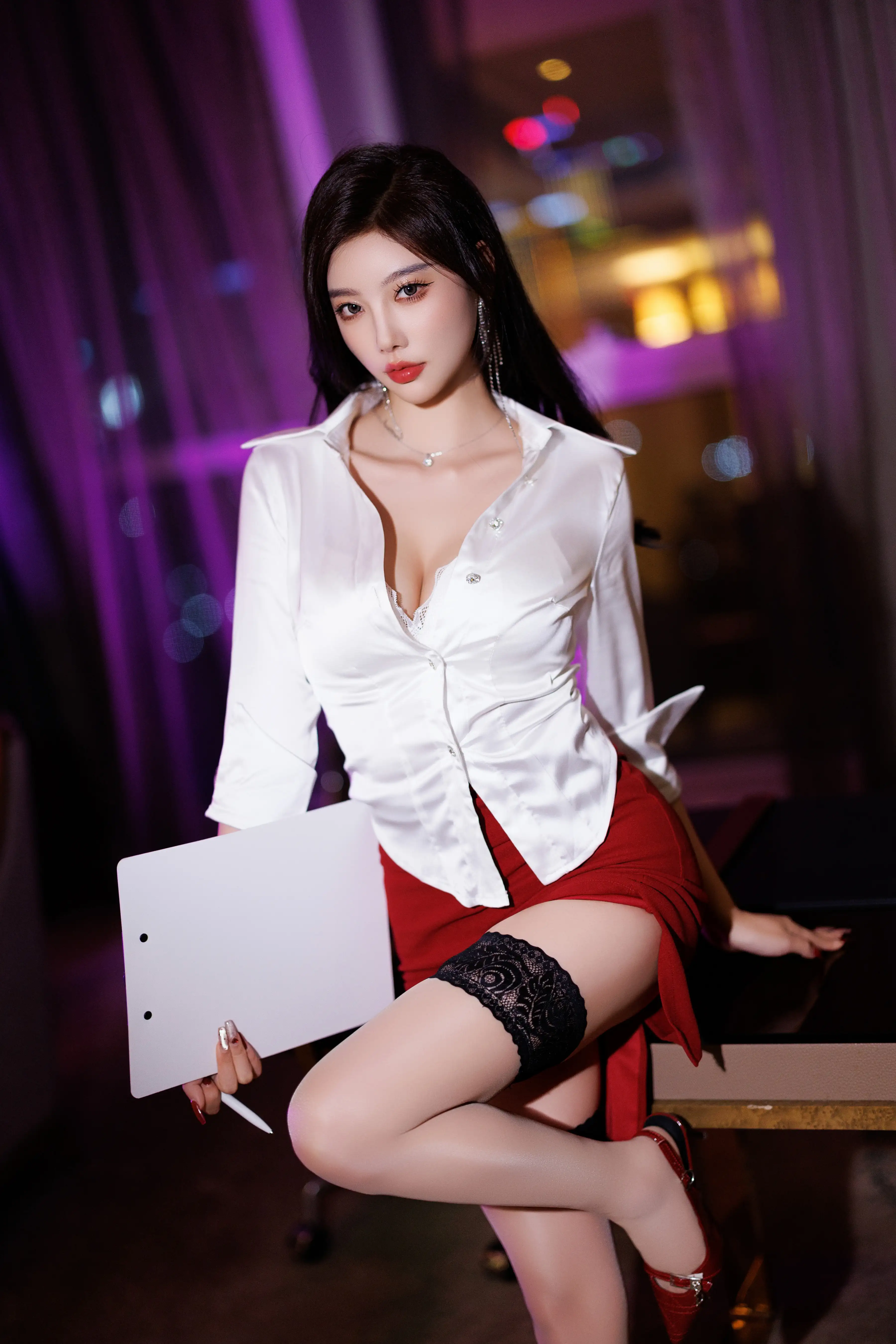 杨晨晨_NO.034_内购无水印_9565_红色短裙_ - M940.COM -第15张